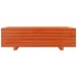Jardinera de madera maciza de pino marrón cera 90x40x26,5
