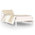 Estructura de cama sin colchón madera pino blanco 90x200