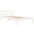 Estructura de cama sin colchón madera pino blanco 90x200