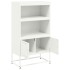 Aparador de acero blanco 68,5x38,5x123,5