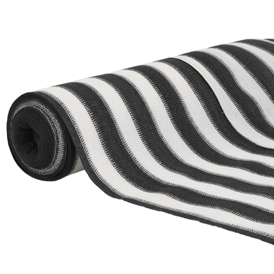 Red de privacidad HDPE gris antracita blanco 1,8x25 m 195