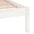 Estructura de cama doble sin colchón madera maciza