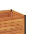 Jardinera con estante madera maciza acacia y acero 45x45x80