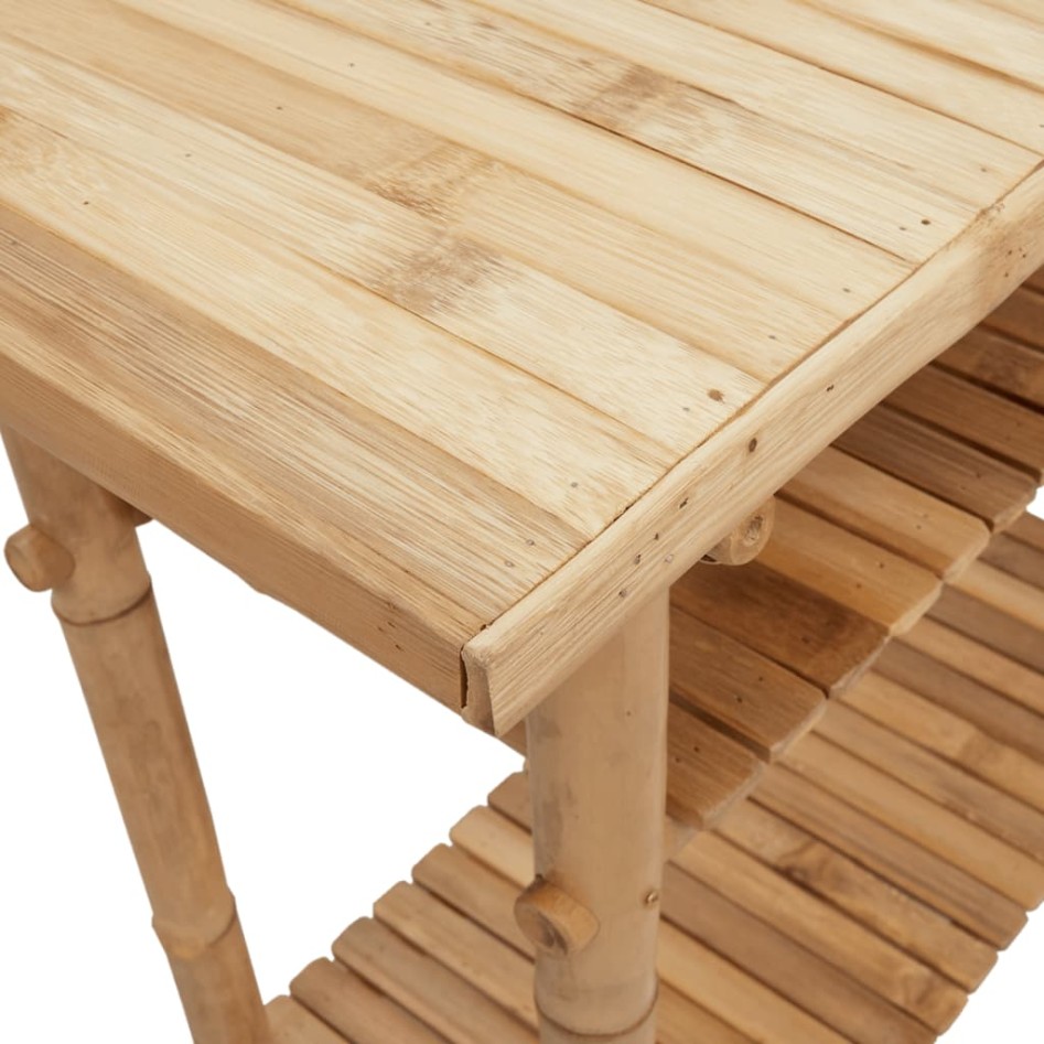 Mesa consola de bambú 90x37x75