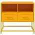 Mueble para TV de acero amarillo mostaza 68x39x60,5