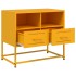 Mueble para TV de acero amarillo mostaza 68x39x60,5