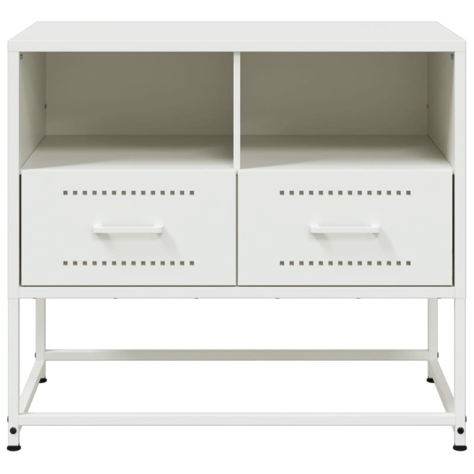 Mueble para TV de acero blanco 68x39x60,5