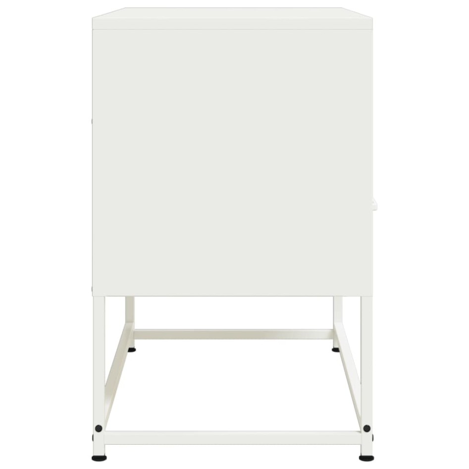 Mueble para TV de acero blanco 68x39x60,5