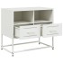 Mueble para TV de acero blanco 68x39x60,5
