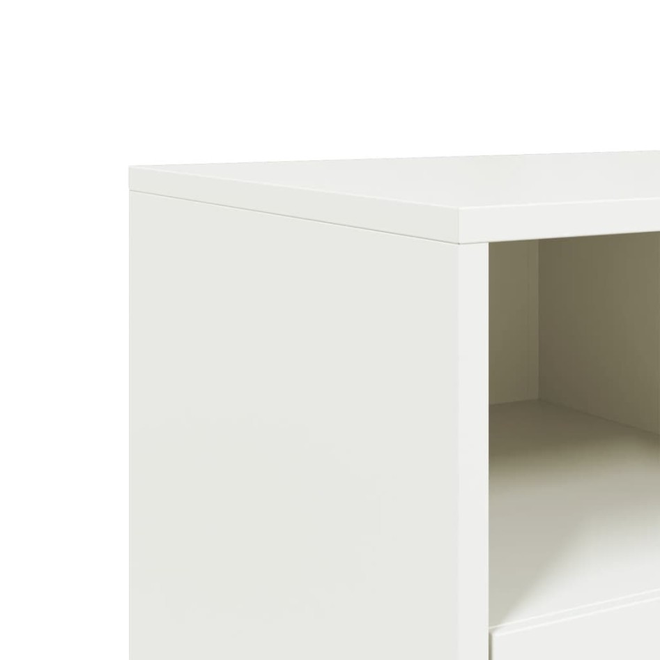 Mueble para TV de acero blanco 68x39x60,5