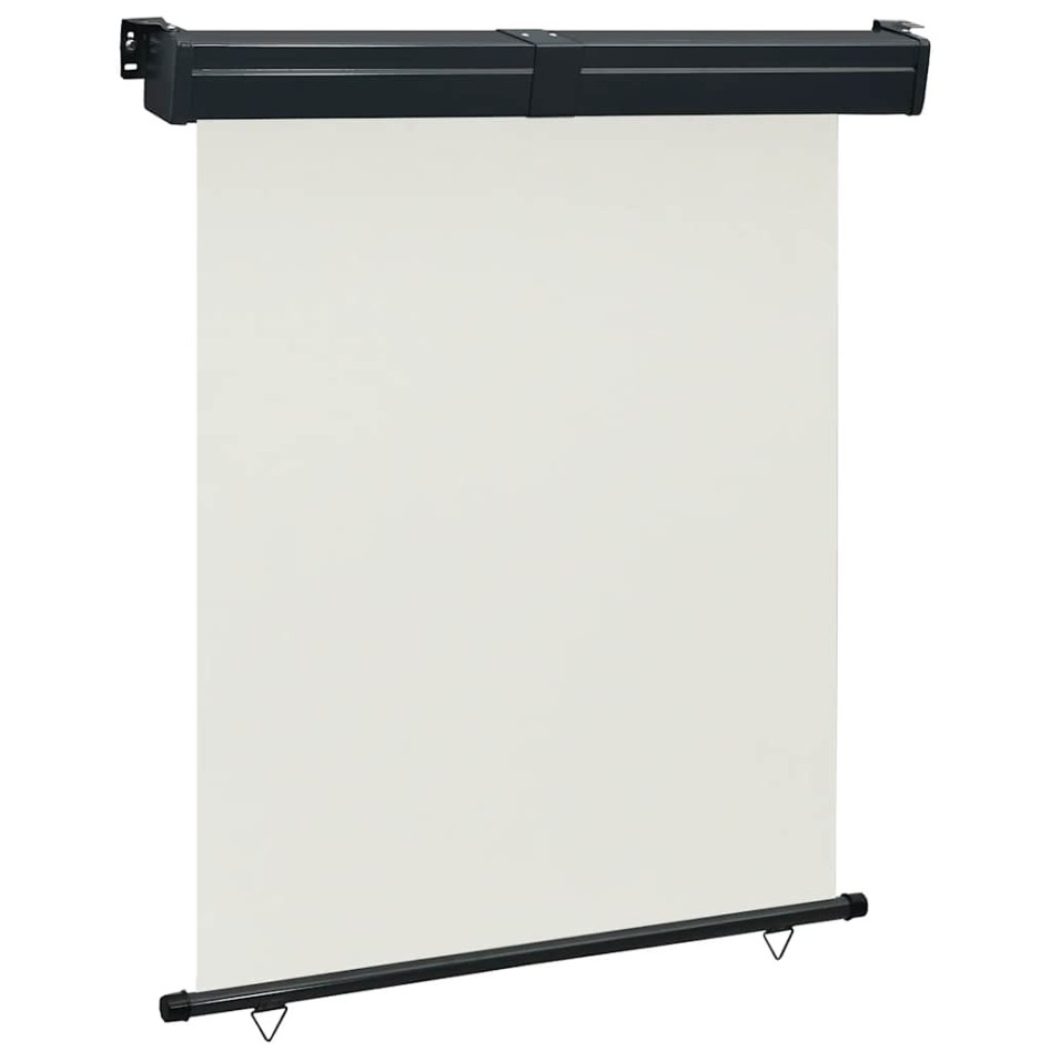 Toldo lateral de balcón color crema 145x250