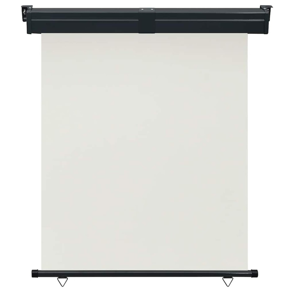 Toldo lateral de balcón color crema 145x250