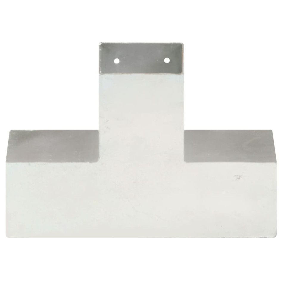 Conectores de postes en X 4 uds metal galvanizado 91x91