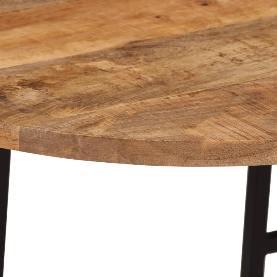 Mesas de centro apilables 3 pzas madera maciza mango y