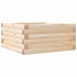 Jardinera de madera maciza de pino 50x50x23