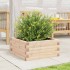 Jardinera de madera maciza de pino 50x50x23