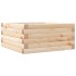 Jardinera de madera maciza de pino 50x50x23