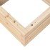 Jardinera de madera maciza de pino 50x50x23
