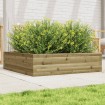 Jardinera de madera de pino impregnada 90x90x23 cm