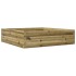 Jardinera de madera de pino impregnada 90x90x23