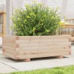 Jardinera de madera maciza de pino 70x40x26,5 cm