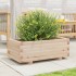 Jardinera de madera maciza de pino 70x40x26,5