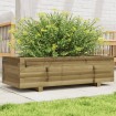 Jardinera de madera de pino impregnada 90x40x26,5 cm