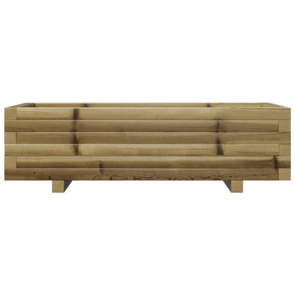 Jardinera de madera de pino impregnada 90x40x26,5