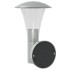 Apliques de exterior con sensor 2 unidades acero