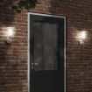 Apliques de exterior 2 unidades acero inoxidable plateado