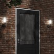 Apliques de exterior 2 unidades acero inoxidable negro