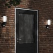 Apliques de exterior con sensor 2 uds acero inoxidable negro