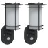 Apliques de exterior con sensor 2 uds acero inoxidable