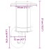 Apliques de exterior con sensor 2 uds acero inoxidable