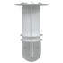 Apliques de exterior con sensor 2 unidades acero