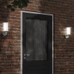 Apliques de exterior 2 unidades acero inoxidable plateado