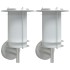 Apliques de exterior 2 unidades acero inoxidable