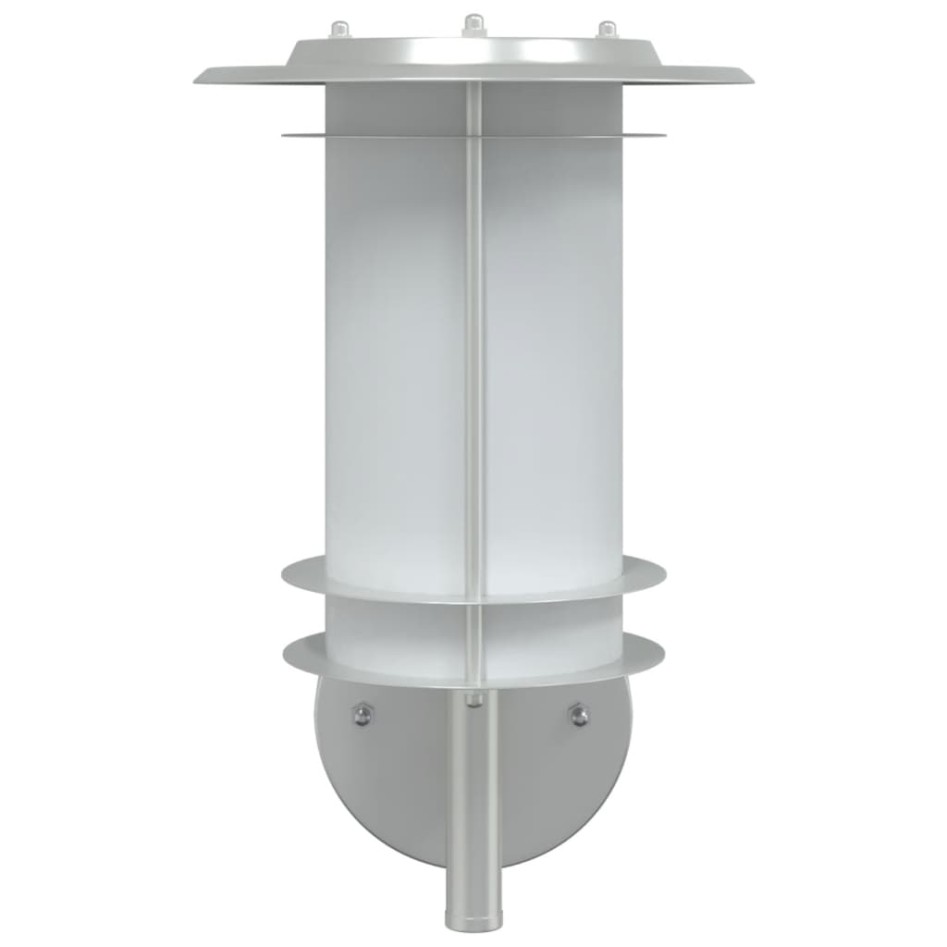 Apliques de exterior 2 unidades acero inoxidable