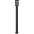 Lámpara de suelo de exterior acero inoxidable negro 110
