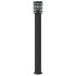 Lámpara de suelo de exterior acero inoxidable negro 110