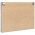 Vitrina de madera de ingeniería gris hormigón 100x8,5x75