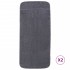 Toallas de playa 2 uds tela gris antracita 400 g/m² 75x200