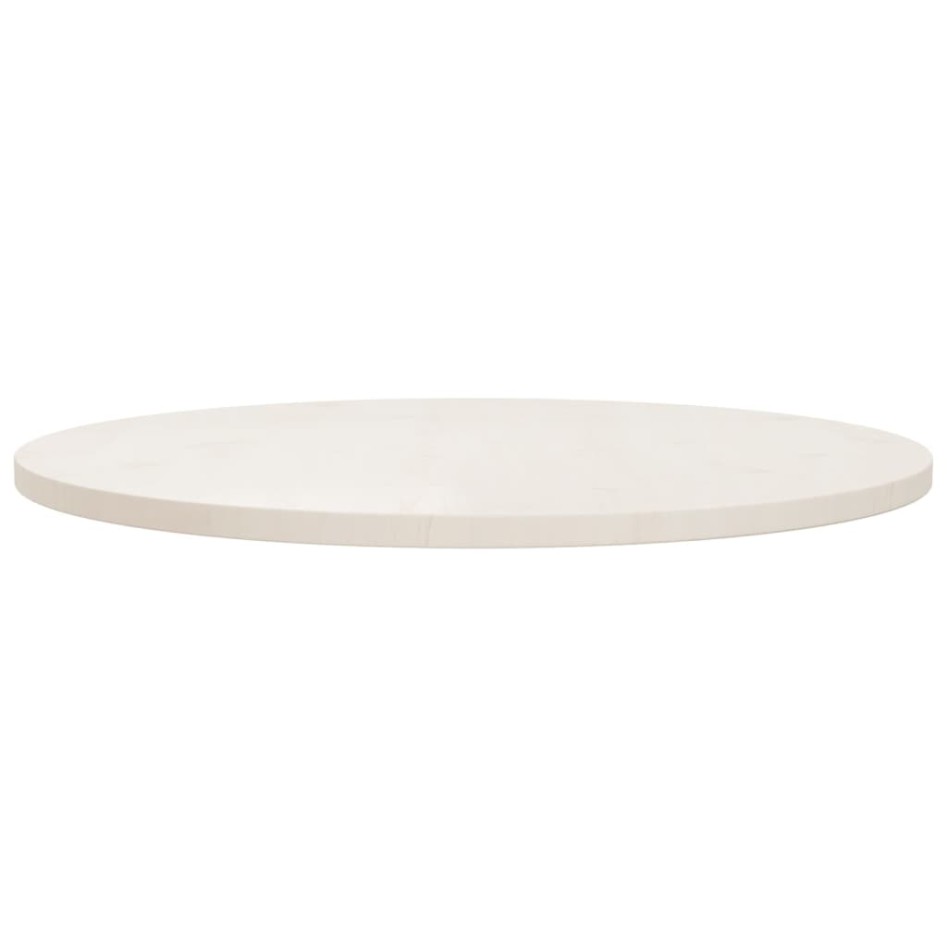 Superficie de mesa madera maciza de pino blanco Ø80x2,5