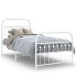Estructura cama sin colchón con estribo metal blanco 90x190