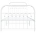 Estructura cama sin colchón con estribo metal blanco 90x190