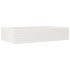 Jardinera de madera maciza de pino blanco 110x60x23