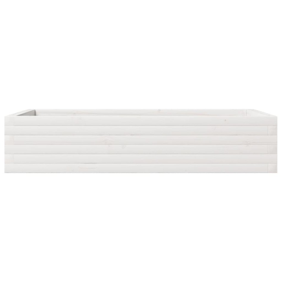 Jardinera de madera maciza de pino blanco 110x60x23