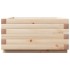 Jardinera de madera maciza de pino 50x50x26,5