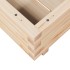 Jardinera de madera maciza de pino 50x50x26,5