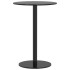 Mesa de jardín redonda acero negro Ø50x72